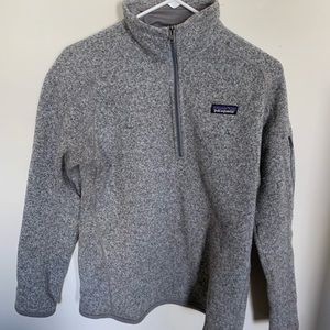 Patagonia 1/4 Zip Better Sweater in Birch White STAIN PLS READ - Women’s L